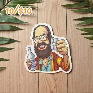 Stranger Things Murray Bauman Vodka Sticker